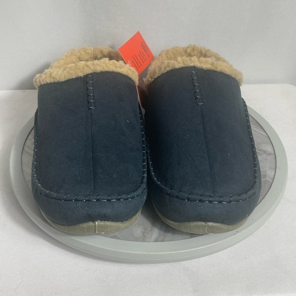 Deer Stags Slipperooz Nordic Faux Fur Slippers Men’s 10M Black New in Box - Picture 1 of 10
